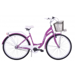 Mestský bicykel 28" Kozbike (K5) 3-prevody fialovo-biely